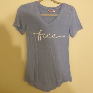 A blue pyjama top from La Vie en Rose.
